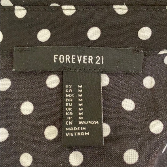 Crop Polka-Dot Tie Up Blouse - Picture 3 of 4